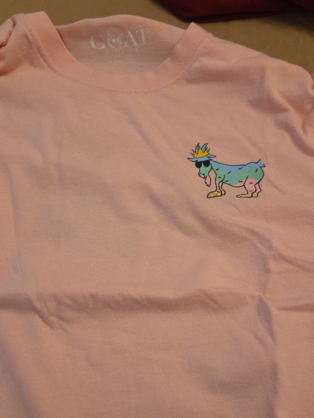 Men's Pink Graphic Goat Tee